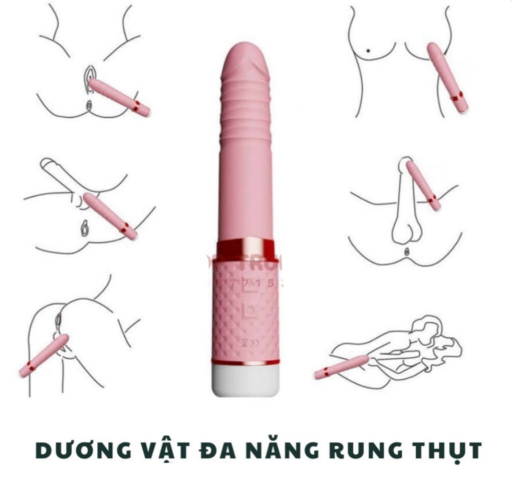 Dương vật rung thụt sang trọng nhiều tần số mạnh mẽ 7