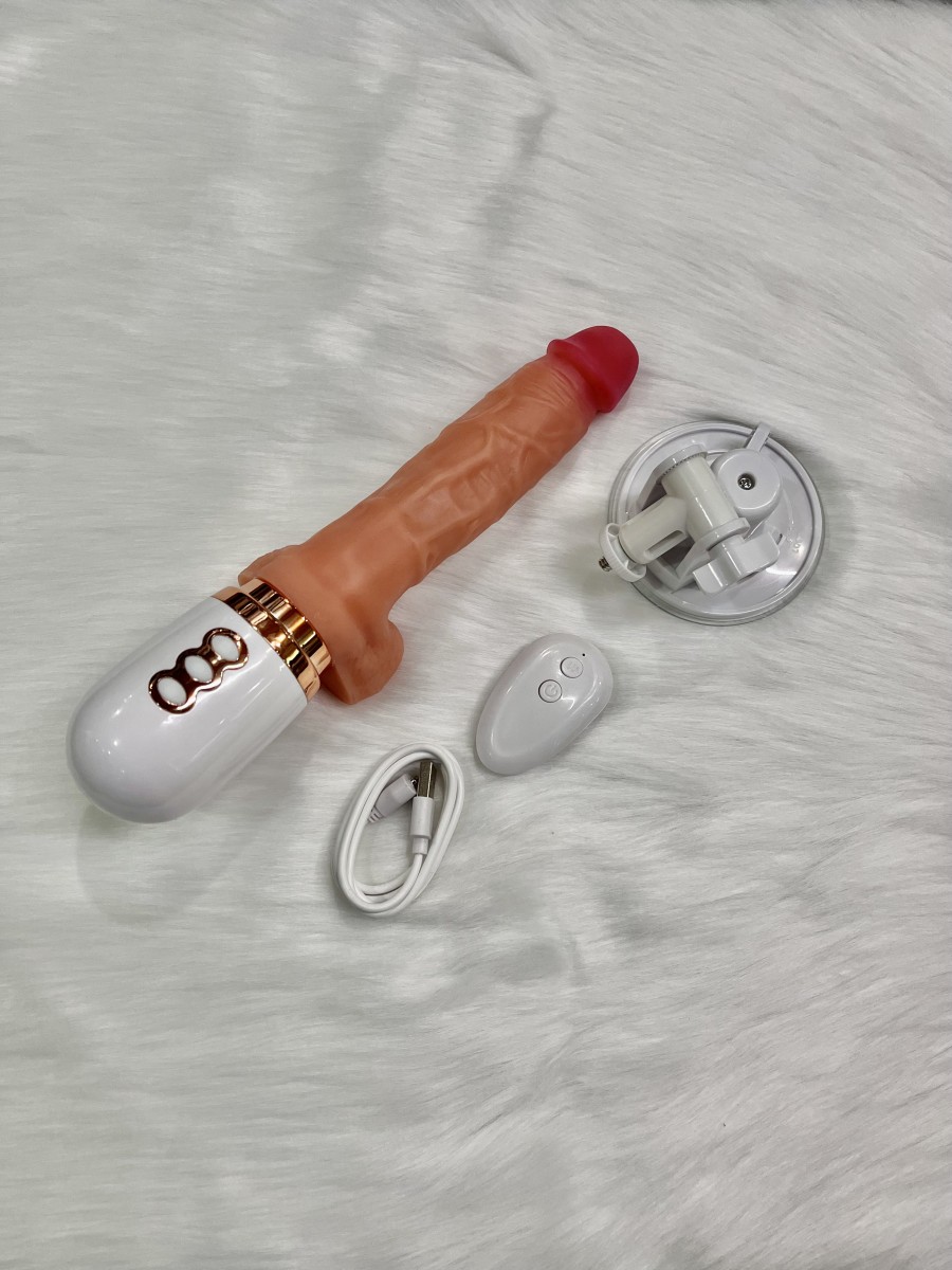 Dương đa năng rung thụt nhiều chế độ phát nhiệt điều khiển từ xa 3