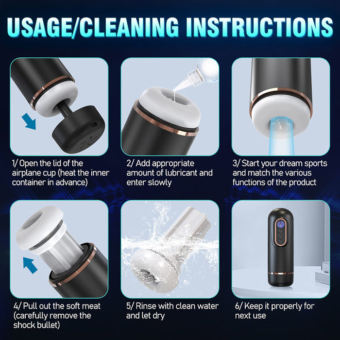 Máy thủ dâm tự động cao cấp DORIS rung hút thụt 10