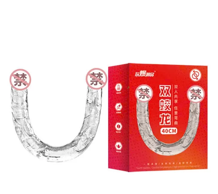 Dương vật giả 2 đầu trong suốt mềm mại 40cm