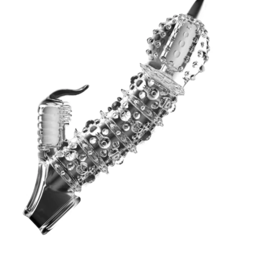 Bao cao su donzen có nhánh rung 2 đầu gai lớn quai đeo bừu