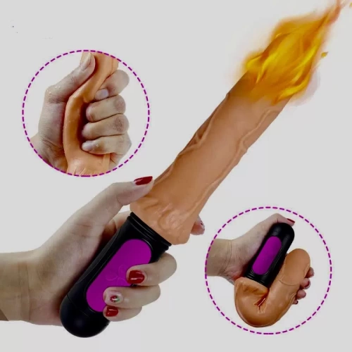 Dương Vật Giả Siêu Mềm Dẻo Sưởi Ấm