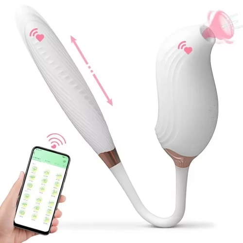 Máy massager Cupid Rung Thụt Hút cao cấp điều khiển được qua app