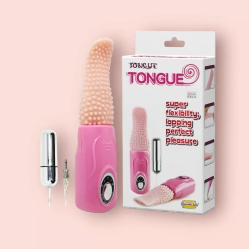 Lưỡi massage âm đạo có trứng rung Tongue