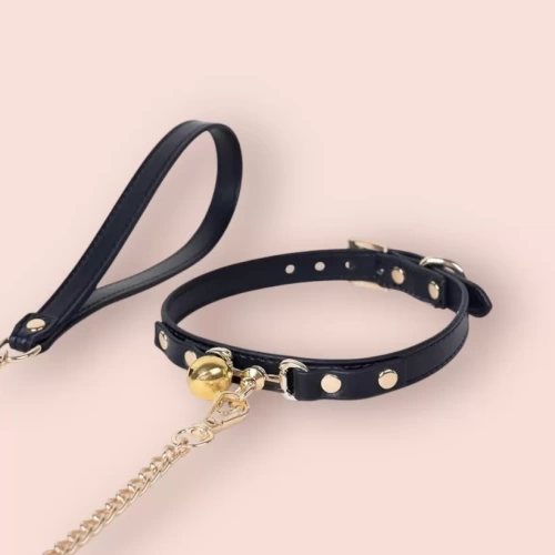 Đồ chơi bạo dâm xích vòng cổ có chuông cao cấp