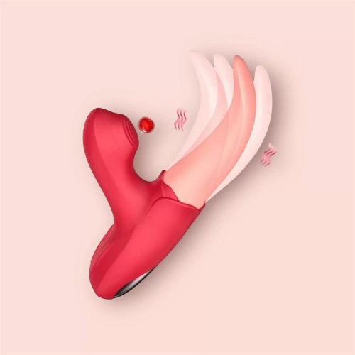 Lưỡi Hoa Hồng liếm hút rung cực mạnh LHH24