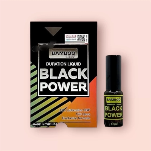 Chai xịt chống xuất tinh sớm Bamboo Black Power Mỹ chính hãng