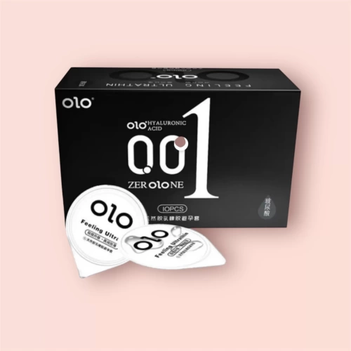 Bao cao su Olo siêu mỏng 0.01mm hộp 10 bao