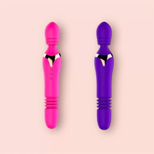 Máy massage điểm G kết hợp đầu dương vật giả phát nhiệt