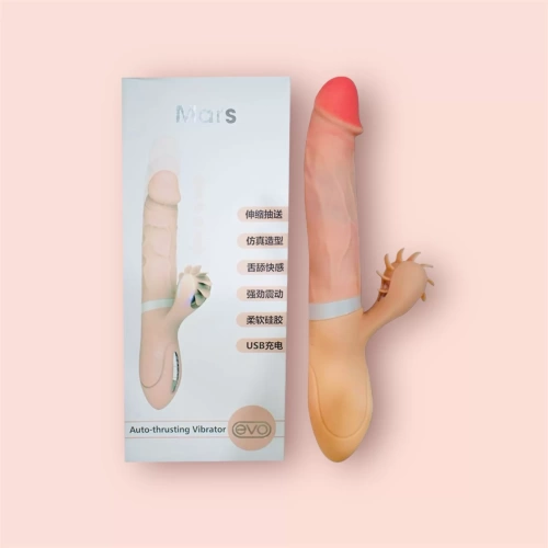 Dương vật giả đa năng Mars Evo rung thụt liếm